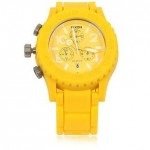 O clock Cover Uhr signal yellow