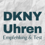 DKNY Uhr weiss mit Brillanten-Ziersteinen
