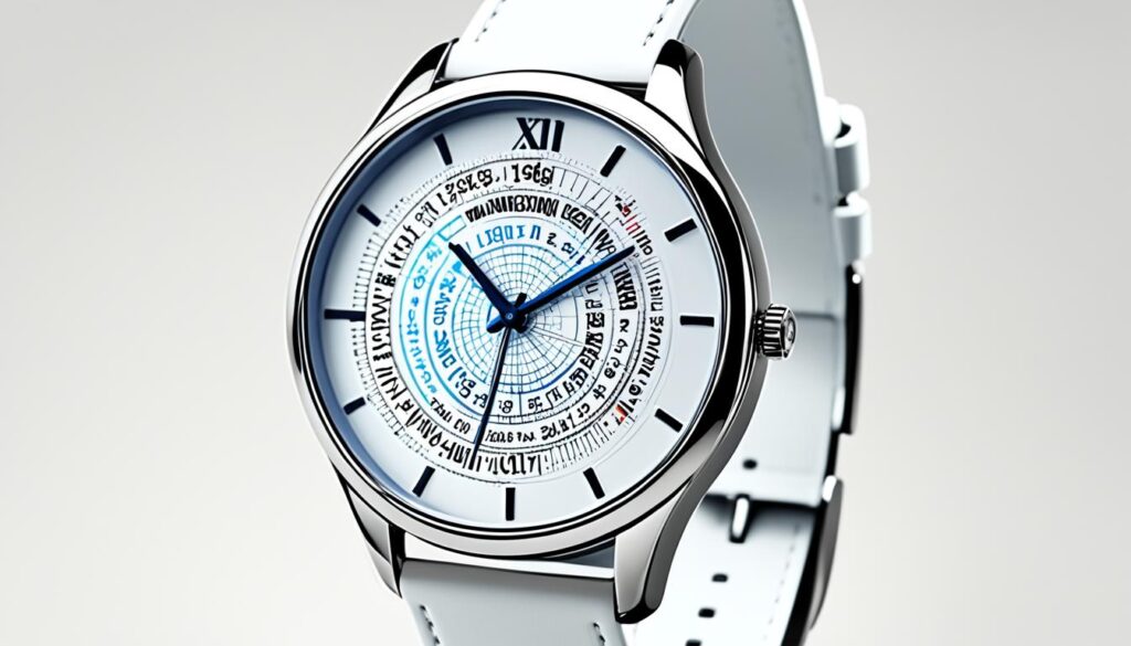 Damen Uhr mit Weltzeitanzeige Damen Uhr mit Weltzeitanzeige