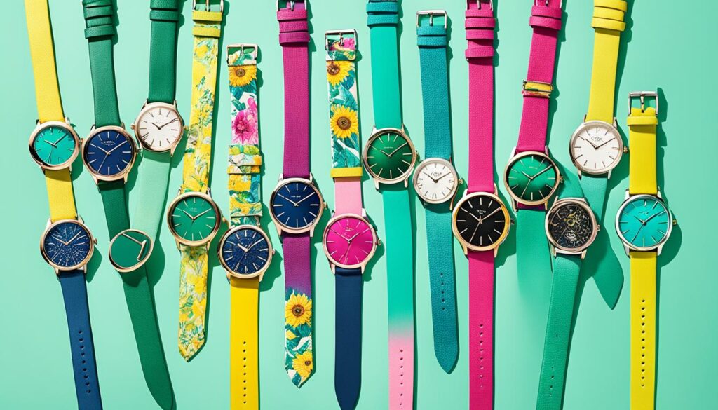 Damen Uhrenarmbänder in verschiedenen Farben Damen Uhrenarmbänder in verschiedenen Farben
