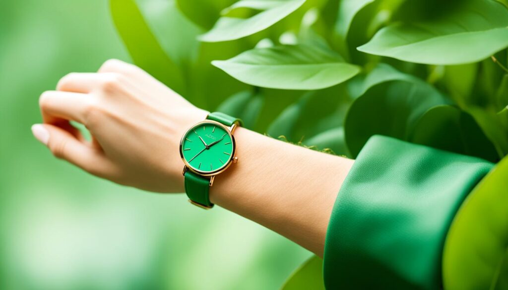 elegante grüne Damenuhr elegante grüne Damenuhr