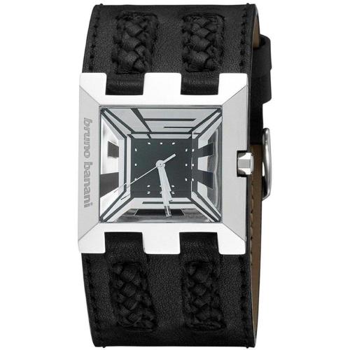 X T Square Uhr schwarz/silber von Bruno Banani