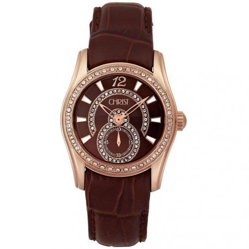 Damenuhr Trend mit Lederband von Christ