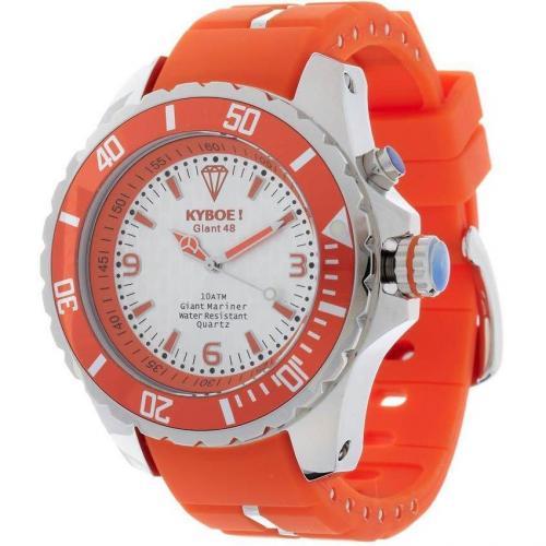 Uhr silver/orange von KYBOE