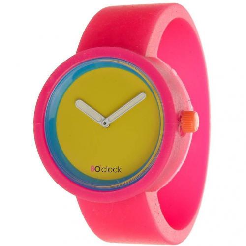 Uhr fluor pink von O clock