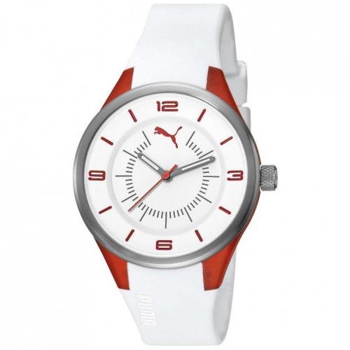 Fusion S Coral Uhr weiss/rot von Puma