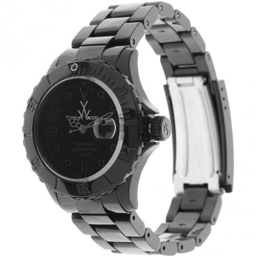 Monochrome Uhr black mit dezentem Labeling von ToyWatch